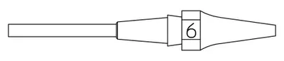 Productafbeelding van Weller zuigmondserie XDS, XDS 6/0,7 mm, 1,9 mm T0051325599 (Xds XDS soldeertip)
