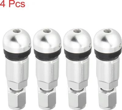 Image de 4pcs Voiture alliage aluminium valves à pneus Capteur pression pneus moto tige