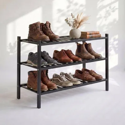 Produktbild von Famanu Schuhregal aus Bambus - platzsparend und stilvoll