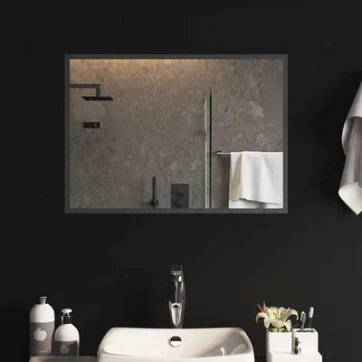 Immagine prodotto di Specchio da bagno a LED, trasparente, 70 x 50 cm, in vetro temperato
