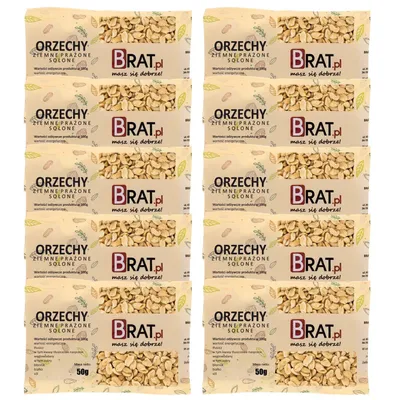 Produktbild von Geröstete gesalzene Erdnüsse 10 x 50g