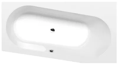 Zdjęcie produktu dla Wanny Polysan - Wanna asymetryczna ASTRA WR, 1650x900x480 mm, prawa, biała 31611