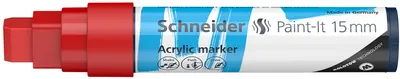 Imagen del producto de Schneider Acrylmarker Paint-It 330, punta de 15 mm, color rojo