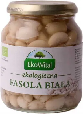 Produktbild von Weiße Bohnen in Salzlake  360 g / 240 g EkoWital