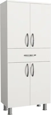 Immagine prodotto di Iolana - Armadio Multiuso Grande, 59x140h cm Bianco, 4 Ripiani