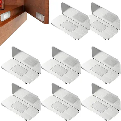 Obrázok produktu pre Nábytkový magnet 40 x 20 mm, nehrdzavejúca oceľ, samolepiaci, pre dvere skriniek
