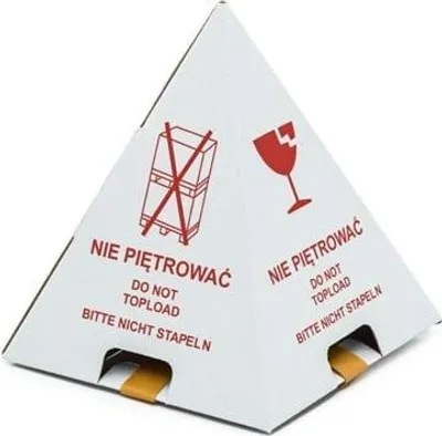 Obrázek produktu pro Výstražný kužel 195 x 260 mm bílo-červený