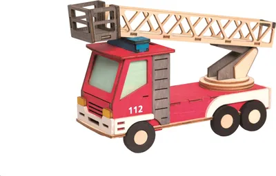 Produktbild von Drechslerei Kuhnert - Bastelset für Fortgeschrittene - Feuerwehr- Räucherfigur zum Selbstgestalten - Maße ca. 22 x 7 x 15cm - für Feuerwehrfans