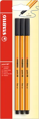 Produktbild von Fineliner - STABILO point 88 - 3er Pack - schwarz