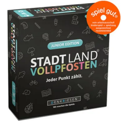 Produktbild von DENKRIESEN - STADT LAND VOLLPFOSTEN - Das Kartenspiel - Junior Edition