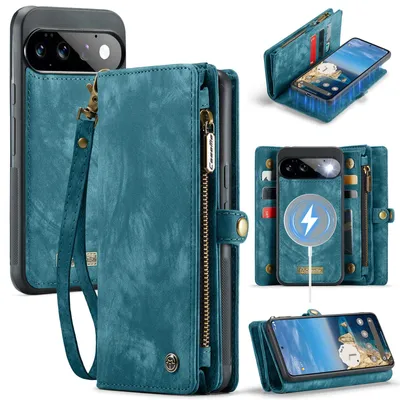 Produktbild von Google Pixel 11 / 11 Pro Hülle - CaseMe 008 2-in-1 Klapphülle & Back Cover mit Brieftasche - Blau