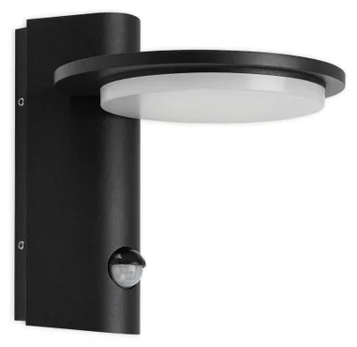 Produktbild von LED Außenwandleuchte Bewegungsmelder IP44 10W schwarz Metall Telefunken