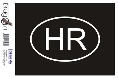 Produktbild von Aufkleber / Autoaufkleber - JDM / Die cut / Auto / OEM - Kroatien HR - 110X70 mm gold - Heckscheibe / Heckscheibenaufkleber
