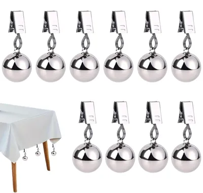 Productafbeelding van Extra Zware Tafelkleedklemmen met Metalen Bal voor Buiten