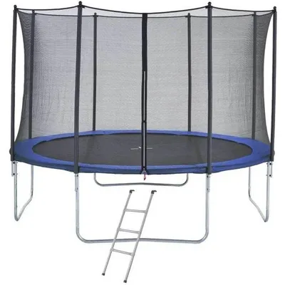Produktbild von Trampolin 430 cm Blau + Leiter