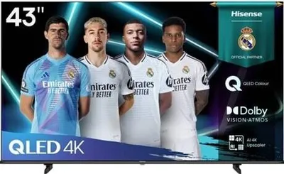 Produktbild von Hisense 43E7Q Fernseher, 43 Zoll, 4K UHD QLED, Smart TV