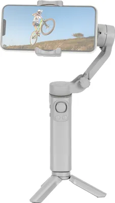 Produktbild von Faltbarer Gimbal-Stabilisator fuer Smartphone 3-Achsen-Telefon-Gimbal Anti-Shake-Telefon-Vlog-Stabilisator Max. 260 g Last Horizontal Vertikal-Modi Gesichtsverfolgung Zoom Zeitraffer mit Mini-Stativ-Ersatz fuer iPhone 14/13/12/11