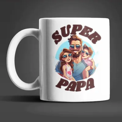 Produktbild von Super PAPA Kaffeetasse Teetasse Tasse Geschenkidee Geschenk