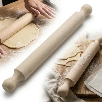 Produktbild von Holzroller für Pizza und Teig 40 cm