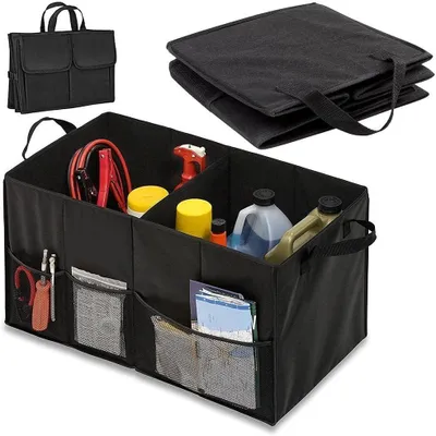 Imagen del producto de Organizadores para el maletero, de poliéster, 38 x 25,5 cm, bolsa de almacenamiento para el coche