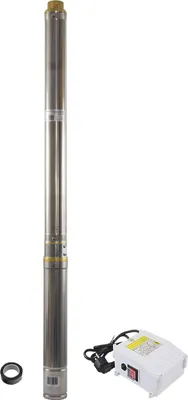 Produktbild von Agora-Tec® 3 Zoll Brunnenpumpe Tiefbrunnenpumpe PREMIUM 750W-5.5-62 30m Kabel