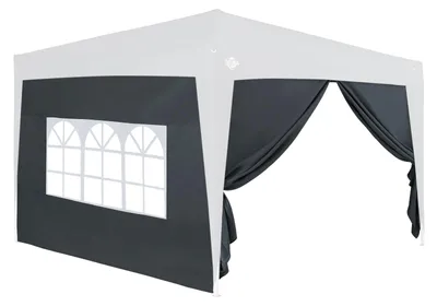 Immagine prodotto di Deuba 2x Pareti Laterali per Gazebo 3x2m per Parete Idrorepellente con Finestra laterale Cerniera Cinghie di Fissaggio