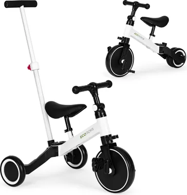Obrázok produktu pre ECOTOYS 3-kolesové odrážadlo 2v1 s odnímateľnou rukoväťou a EVA kolesami pre 3+