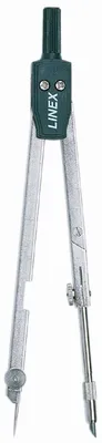 Produktbild von Schulzirkel 14cm Metall + Minen silber Packung mit 10 Stück