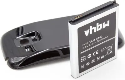 Produktbild von vhbw Akku Ersatz für Samsung EB-FIM7FLU für Handy Smartphone Telefon (3000 mAh, 3,8 V, Li-Ion) + Gehäuserückdeckel schwarz
