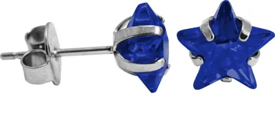 Produktbild von Ohrstecker Chirurgenstahl mit Stern in verschiedenen Farben und Größen Größe - 4 mm Farbe - Blau