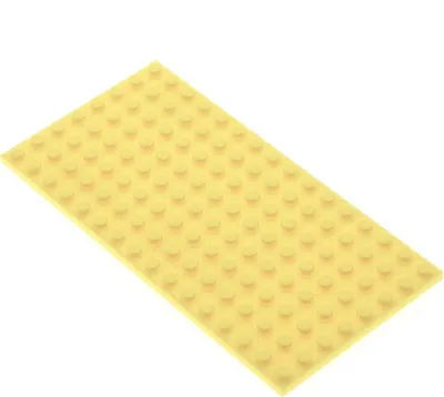 Produktbild von 1x Lego Bau Platte 8x16 hell gelb beidseitig bebaubar 6054385 6223615 92438