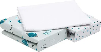 Immagine prodotto di Famanu, lenzuolo per culla in cotone 100% - 90x55 cm
