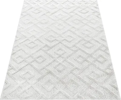 Produktbild von Homebyhome Teppich Wohnzimmer Hoch-Tief Effekt 3D Optik Skandinavische Boho Design Elegante Hochflor Teppich Flauschig, Grösse: 160x230 cm