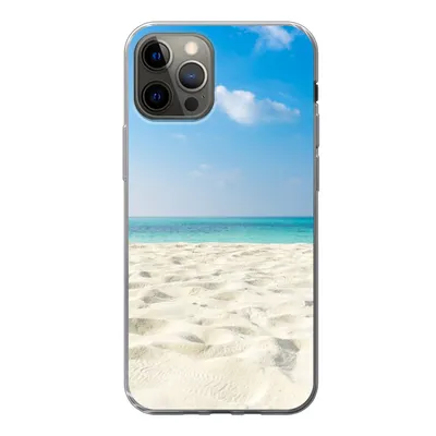 Produktbild von MuchoWow® Handyhülle Schutzhülle Hülle für iPhone 13 Pro Tropisch - Strand - Meer Silikon Softcase Handy Hülle - Handy-Tasche