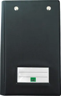 Produktbild von Kassenblockmappe 115x178mm schwarz Packung mit 20 Stück