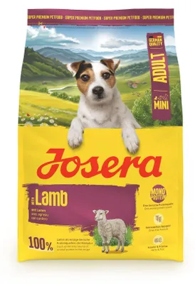 Produktbild von Trockenfutter JOSERA Mini Adult Lamm 3kg getreidefrei für kleine Hunde