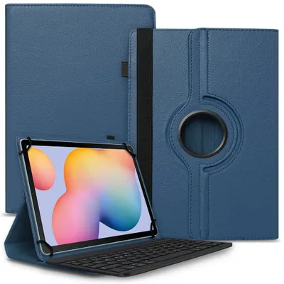 Produktbild von Tablet Tasche Tastatur für Samsung Galaxy Tab S11 S10 S9 FE Hülle Schutzhülle BluetoothFarbe Uni 360 Taschen:Blau