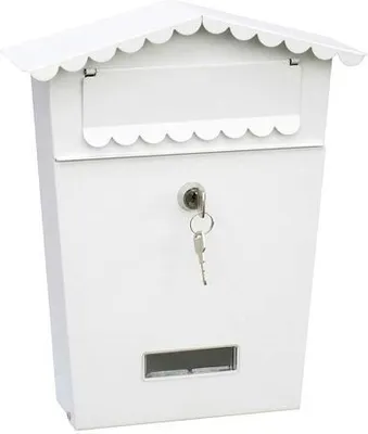 Obrázek produktu pro Poštovní schránka EDM House Steel White (21 x 6 x 30 cm)