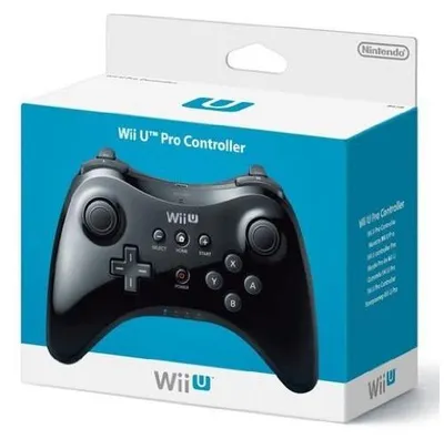 Obrázek produktu pro Nintendo 2310866, Gamepad, Nintendo Wii U, Tlačítko napájení, Tlačítko domů, Tlačítko Vybrat, Tlačítko Start, Bezdrátový, RF, Černá