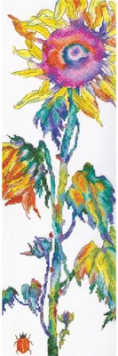 Productafbeelding van RTO kruisstikset "Sunshine Luck", model M616, met telpatroon, afmetingen 14,5 x 45 cm