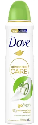 Produktbild von Dove Erfrischungs-Antitranspirant mit Gurken- und Grüntee-Extrakt, 150 ml