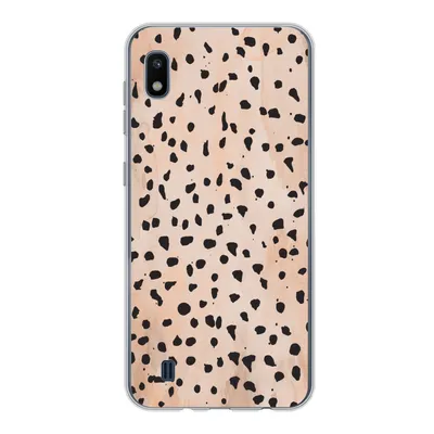 Produktbild von MuchoWow® Handyhülle Schutzhülle Hülle für Samsung Galaxy A10 Polka dots - Schwarz - Marmor Silikon Softcase Handy Hülle - Schutzhülle