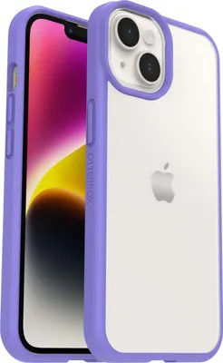 Image de Coque Otterbox React pour iPhone 14 Plus Violet Transparent