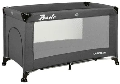 Image de Parc pliable à 1 niveau Caretero - Basic, Graphite