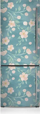 Produktbild von Kühlschrankmagne Kühlschrank Magnetfolie Dekoration 60x190 cm - Pastellblumen