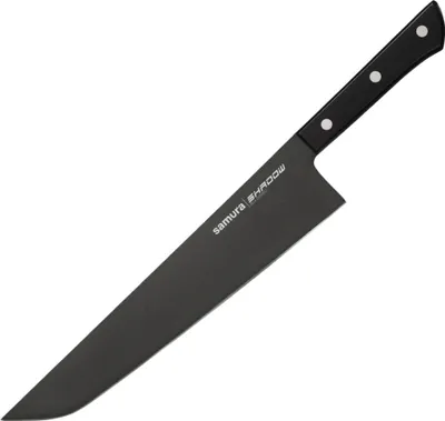 Produktbild von Samura Hamokiri Messer 254 mm Klingenlänge mit Antihaftbeschichtung und ergonomischem Griff