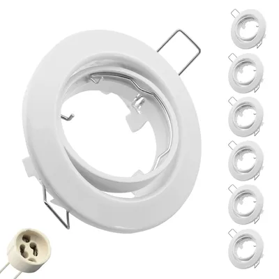 Produktbild von 6 x Einbaustrahler M802A-WH, Weiß mit GU10 Fassung