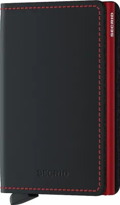 Produktbild von Secrid Slimwallet Matte Black & Red
