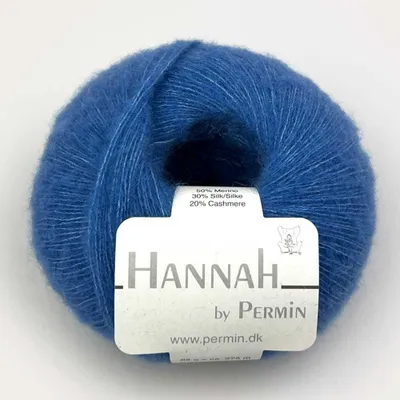 Produktbild von Hannah by Permin – s Garn aus Merino, Seide und Kaschmir (12 Transparentblau)