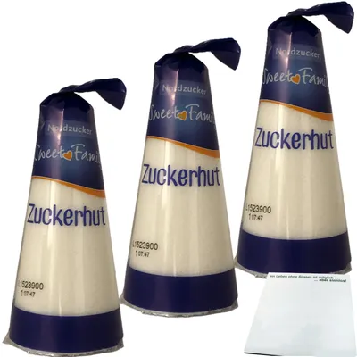 Produktbild von Zuckerhut Sweet Family Nordzucker (3x250g) + usy Block
